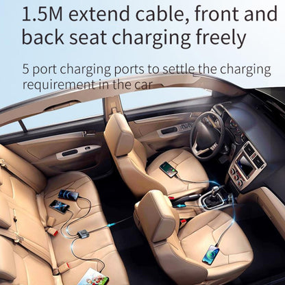 SC03 76W Output PD / QC3.0 Fast Charge Extended Car Charger, SC03