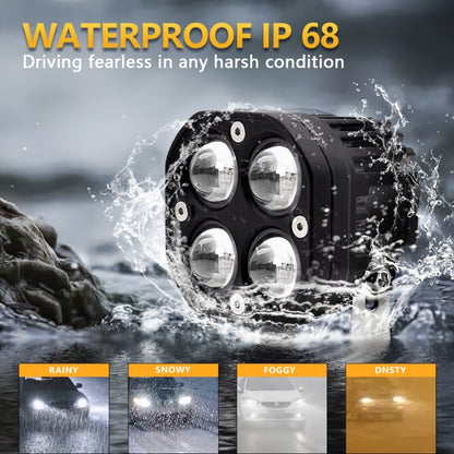 Car 3 inch Continuous Two-color Spotlight 20W / 2000LM / DC9-30V, Two-color Spotlight