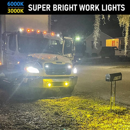 Car 3 inch Continuous Two-color Spotlight 20W / 2000LM / DC9-30V, Two-color Spotlight