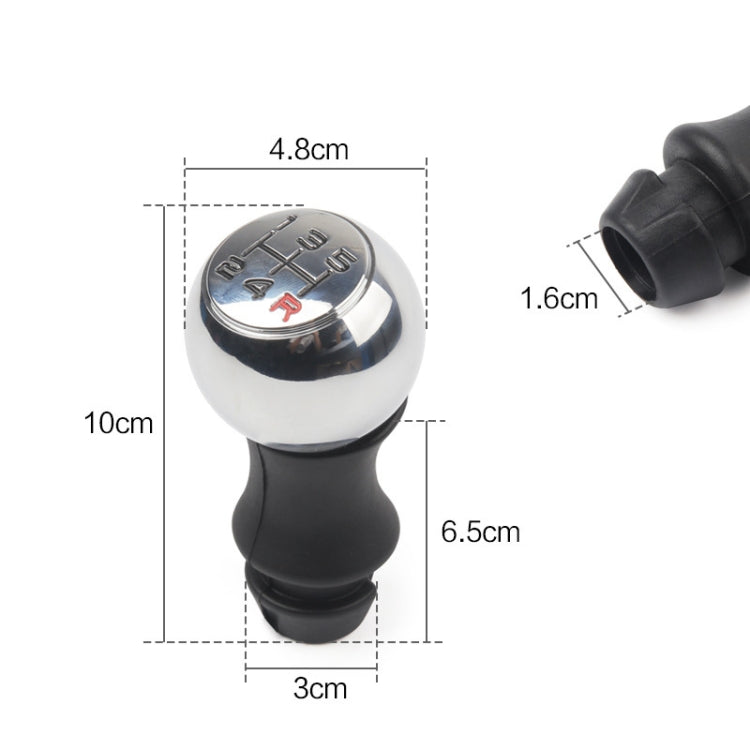 MR-9017 Car Modified Gear Stick Shift Knob Head for Peugeot, 5 Speed Black, 5 Speed Red, 5 Speed Black Red