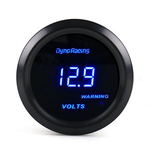 Car Modified 12V Universal 52mm Blue Light Digital Display Meter, Voltmeter, Water Temperature Gauge, Oil Temperature Gauge, Oil Pressure Gauge, Turbo Boost Gauge BAR, Turbo Boost Gauge PSI, Tachometer