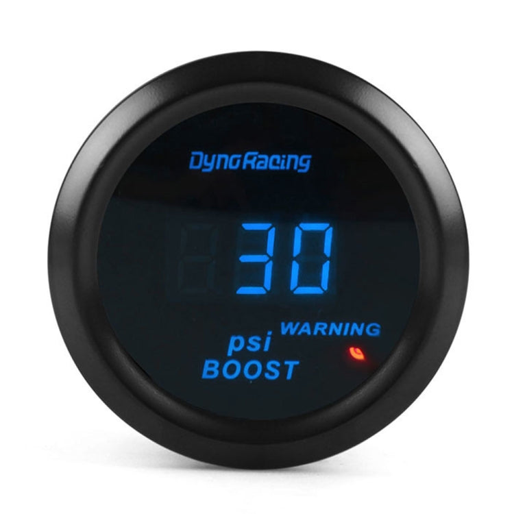 Car Modified 12V Universal 52mm Blue Light Digital Display Meter, Voltmeter, Water Temperature Gauge, Oil Temperature Gauge, Oil Pressure Gauge, Turbo Boost Gauge BAR, Turbo Boost Gauge PSI, Tachometer