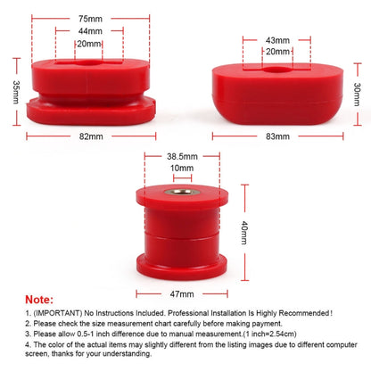Car Modified Front Lower Dogbone Engine Mount Bracket Polyurethane Bushings for Volkswagen Jetta / Golf GTI Mk4, Engine Mount Bracket