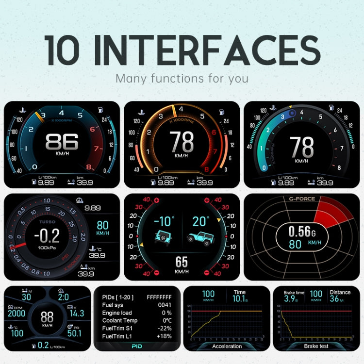 A450 O Car 2.8 inch OBDII Head-Up Display System, A450 O
