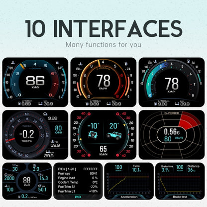 A450 OM Car 2.8 inch OBDII + MEMS Head-Up Display System, A450 OM