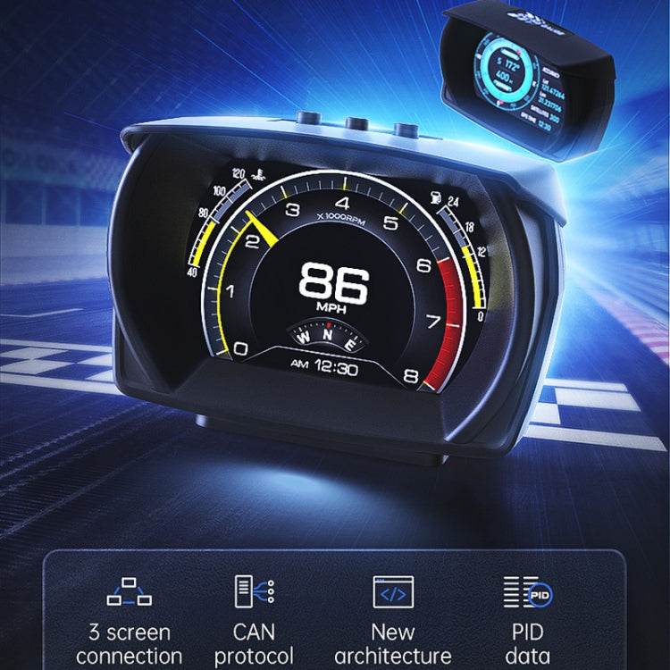 A700 Car 3.5 inch OBDII + MEMS + GPS Head-Up Display System, A700