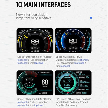 A700 Car 3.5 inch OBDII + MEMS + GPS Head-Up Display System, A700