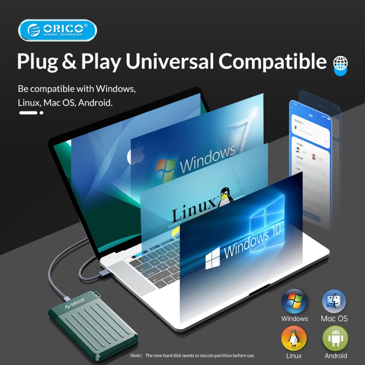 ORICO 2.5 inch USB 3.0 Micro-B Hard Drive Enclosure