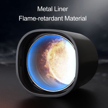 Car Portable Metal Ashtray Built-in LED, Portable Silver, Portable Red, Portable Black