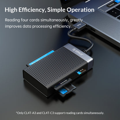 ORICO CL4T-C3 4-in-1 Simultaneously Type-C Multifunction Card Reader, CL4T-C3