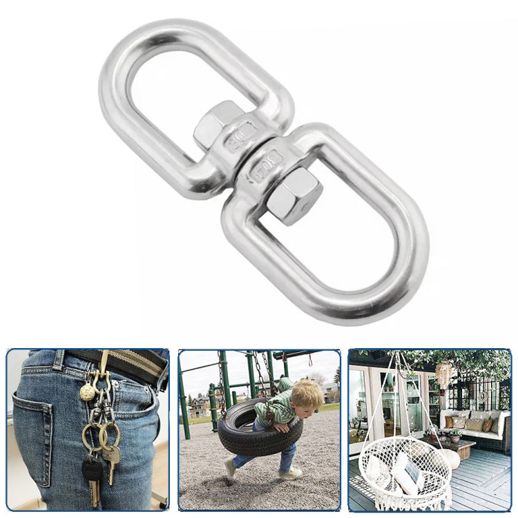 8mm 304 Stainless Steel Universal Rotating Ring, 4mm, 5mm, 6mm, 8mm, 10mm