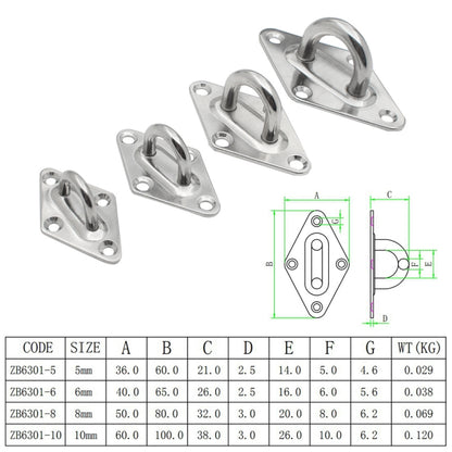 Ship Diamond Door Hinges Buckle, 5 PCS 5mm 304 Stainless Steel, 5 PCS 5mm 316 Stainless Steel, 5 PCS 6mm 304 Stainless Steel, 5 PCS 6mm 316 Stainless Steel, 3 PCS 8mm 304 Stainless Steel, 3 PCS 8mm 316 Stainless Steel, 2 PCS 10mm 304 Stainless Steel
