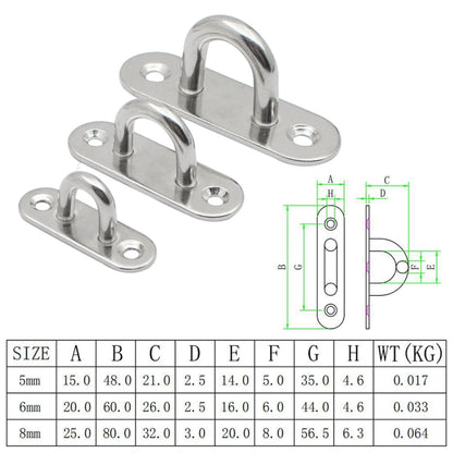 Ship Oval Door Hinges Buckle, 5 PCS 5mm 304 Stainless Steel, 5 PCS 5mm 316 Stainless Steel, 5 PCS 6mm 304 Stainless Steel, 5 PCS 6mm 316 Stainless Steel, 3 PCS 8mm 304 Stainless Steel, 3 PCS 8mm 316 Stainless Steel