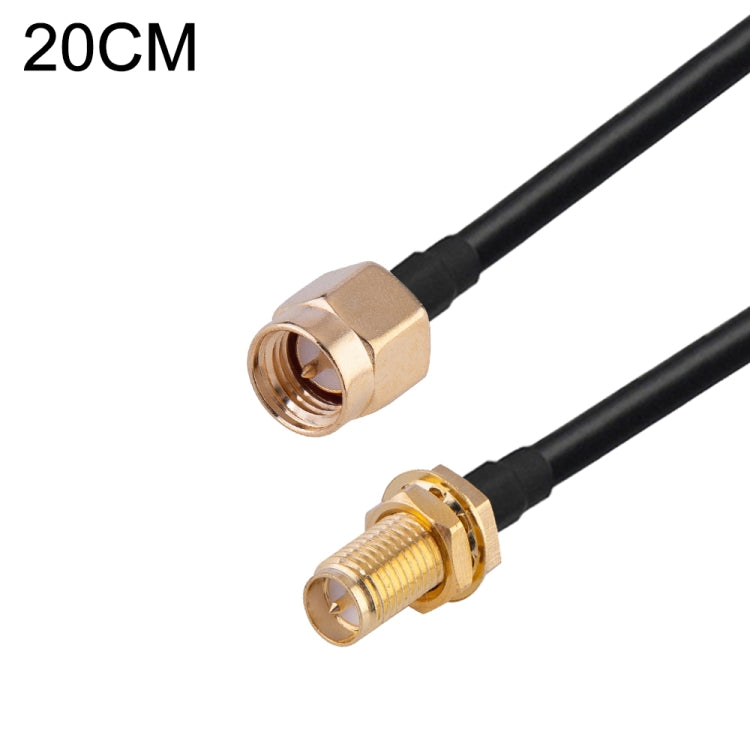RG174 RF Coaxial Adapter Cable, Length: 20cm, 20cm RP-SMA Male to RP-SMA Female, 20cm RP-SMA Male to RP-SMA Male, 20cm RP-SMA Male to SMA Female, 20cm RP-SMA Male to SMA Male, 20cm SMA Male to SMA Female, 20cm SMA Male to RP-SMA Female...