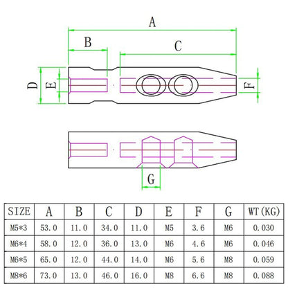 316 Stainless Steel Cone Terminal Cable Connector, M5 x 3, M6 x 4, M6 x 5, M8 x 6