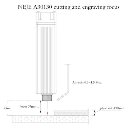 NEJE A30130 7.5W 450nm Laser Engraver Module Kits, A30130