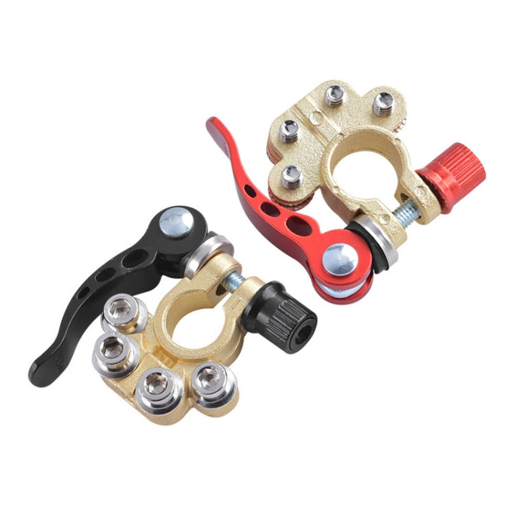 1 Pair Car Battery Terminals Quick Disconnect Cables Connectors, with L Wrench + Terminal, with L Wrench + Terminal
