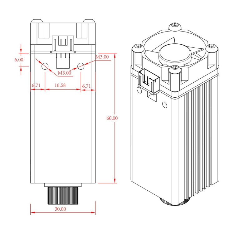 NEJE N30610 2.5W 450nm Laser Engraver Module Kits, N30610