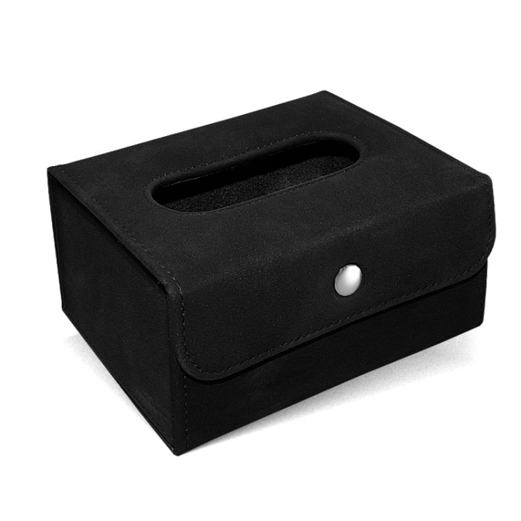2 PCS Car Hanging Type Tissue Box Sheepskin Leather Facial Tissue Case