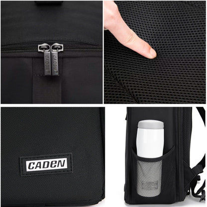 CADeN D6 V Camera Backpack Shoulders Drawbar Nylon Camera Bag, D6 V 32 x 18 x 43cm