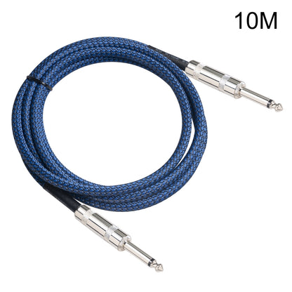 TC048BL 6.35mm Plug Male to Male Electric Guitar Mono Audio Cable, 1.8m, 3m, 5m, 10m