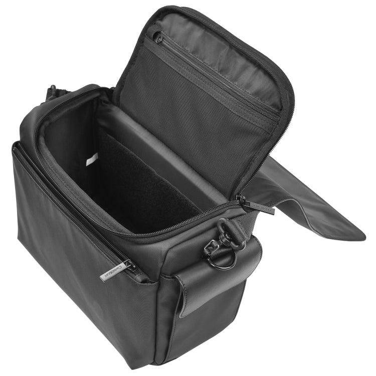CADeN D73 Camera Sling Bag Water-resistant Shockproof Camera Handbag, 23.5 x 14 x 19cm Black White, 28 x 15 x 20cm Black