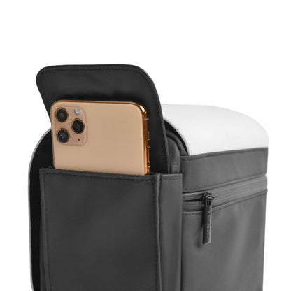 CADeN D73 Camera Sling Bag Water-resistant Shockproof Camera Handbag, 23.5 x 14 x 19cm Black White, 28 x 15 x 20cm Black