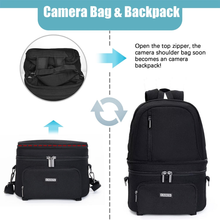 CADeN D30 Detachable Dual Uses Professional SLR Camera Backpack Shockproof Bags