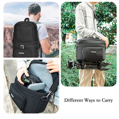 CADeN D30 Detachable Dual Uses Professional SLR Camera Backpack Shockproof Bags