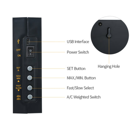 SmartSensor AR884A Smart Wall Mounted Sound Level Meter