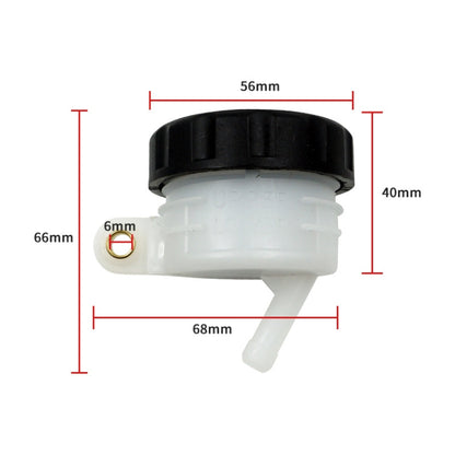3 PCS Motorcycle Rear Brake Pump Upper Pump Split Large Oiler, Round, Square