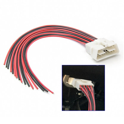30cm 16Pin Fixed Terminal Extension Cable, Female Plug for Honda, Female Plug for Volkswagen, Male Plug, Female Plug, Female Plug for KIA