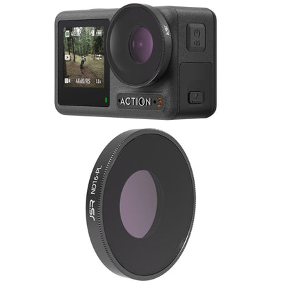 JSR LS Lens Filter For DJI Osmo Action 3 / GoPro Hero11 Black / HERO10 Black / HERO9 Black, ND8, ND16, ND32, ND64, ND1000, ND8PL, ND16PL, ND32PL, ND64PL