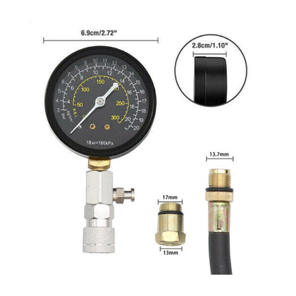 Car Engine Cylinder Compression Test Pressure Gauge, Pressure Gauge