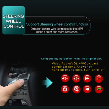9601 7 inch Car Retractable MP5 Player Supports Bluetooth Hand-free Calling Reverse, 9601