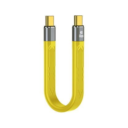 100W 40Gbps USB-C/Type-C to USB-C/Type-C FPC Flexible Data Cable, Length: 13.8cm, 40Gbps USB-C/Type-C to USB-C/Type-C