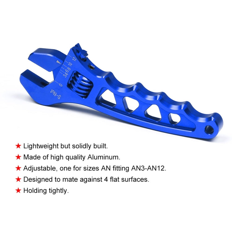 Car AN3-AN12 Adjustable Aluminum Wrench Hose Fitting Tool