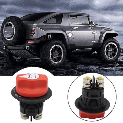 Car Yacht Battery Selector Isolator Disconnect Rotary Switch Cut With Power Cord, 50A 10AWG, 100A 8AWG, 200A 6AWG, 300A 6AWG