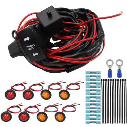 For UTV / ATU Car Turn Signal Light Toggle Switch Turn Signal Kit, Vertical Turn Switch, Horizontal Turn Switch, Vertical Green Turn Switch