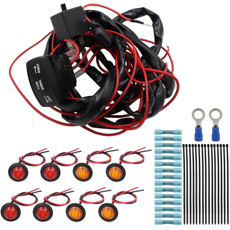 For UTV / ATU Car Turn Signal Light Toggle Switch Turn Signal Kit, Vertical Turn Switch, Horizontal Turn Switch, Vertical Green Turn Switch