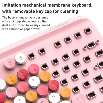 FOREV FFVWI9 Mixed Color Portable 2.4G Wireless Keyboard Mouse Set