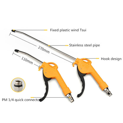 LAIZE Plastic AR-TS Blowing Handheld Compressor Air Blowing Dust Cleaning Gun, Long Nozzle, Short Nozzle