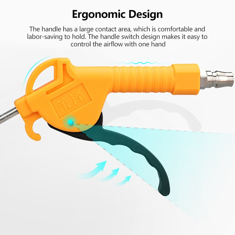 LAIZE Plastic AR-TS Blowing Handheld Compressor Air Blowing Dust Cleaning Gun, Long Nozzle, Short Nozzle