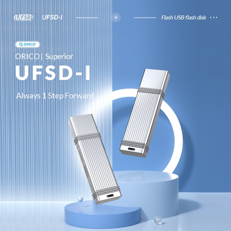 ORICO UFS Flash Drive, Read: 411MB/s, Write: 353MB/s, 64GB USB-A, 64GB Type-C, 128GB USB-A, 128GB Type-C, 256GB USB-A, 256GB Type-C, 512GB USB-A, 512GB Type-C