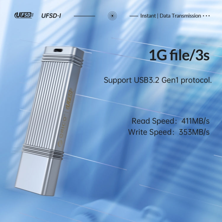 ORICO USB Solid State Flash Drive, Read: 520MB/s, Write: 450MB/s, 128GB USB-A, 256GB USB-A, 512GB USB-A, 1TB USB-A, 128GB Type-C, 256GB Type-C, 512GB Type-C, 1TB Type-C