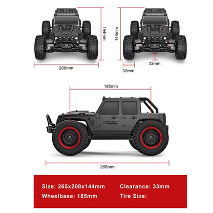 JJR/C 16103A 2.4G Wrangler Electric RC 4WD Off-road Vehicle, 16103A / Black