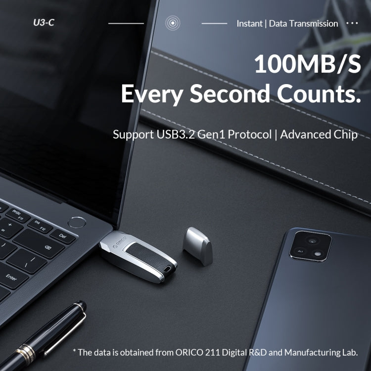 ORICO USB Flash Drive, Read: 260MB/s, Write: 70MB/s, 32GB USB-A, 32GB Type-C, 64GB USB-A, 64GB Type-C, 128GB USB-A, 256GB USB-A, 256GB Type-C
