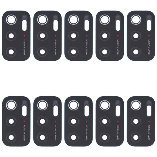 10 PCS Back Camera Lens, For Xiaomi Redmi Note 11SE, For Xiaomi Poco F4 GT, For Xiaomi Redmi K40S/Poco F4, For Xiaomi Redmi Note 11E/Redmi 10 5G/Redmi 11 Prime 5G, For Xiaomi Black Shark 4S/Black Shark 4S Pro, For OPPO Reno7 5G/Reno7 5G China