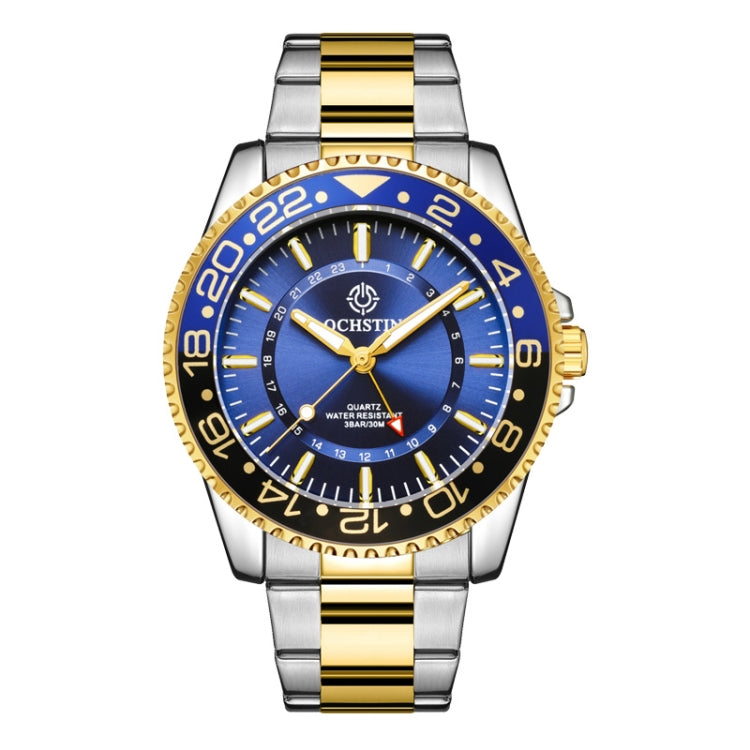 Ochstin 5019B Multifunctional Waterproof Stainless Steel Strap Quartz Watch