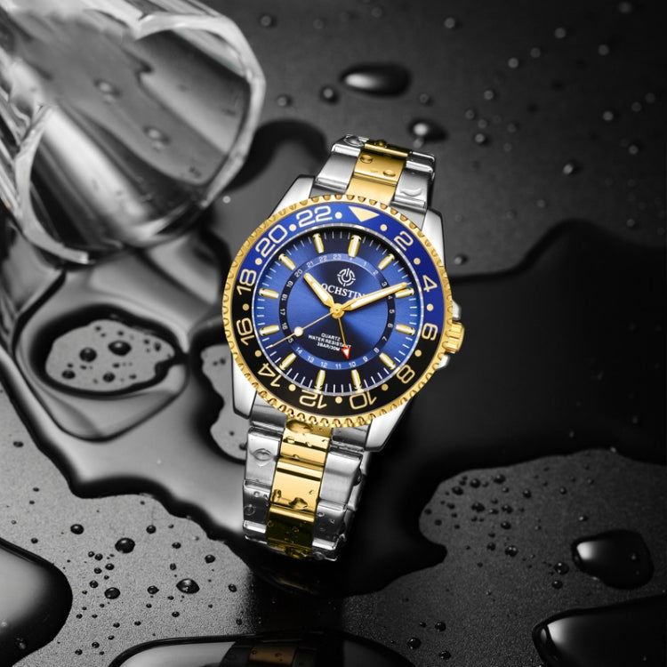 Ochstin 5019B Multifunctional Waterproof Stainless Steel Strap Quartz Watch